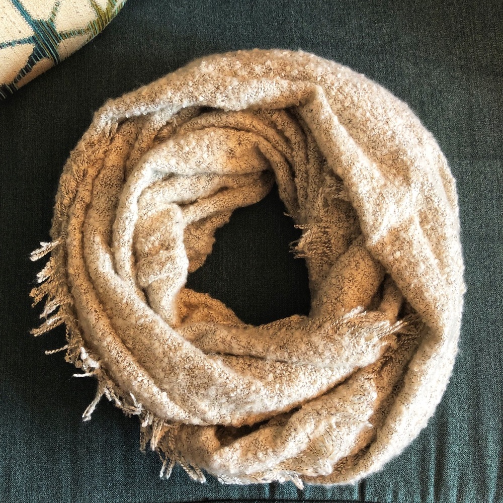 Grey heather infinity scarf